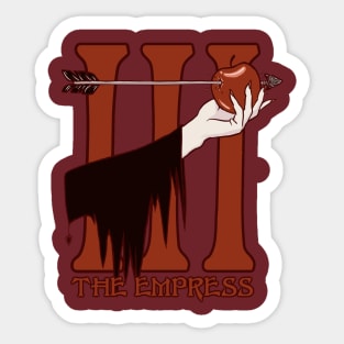 Halloween Tarot III: The Empress (Morticia Addams) Sticker